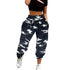 Plus Size Camo Cargo Trousers for Women