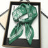 70x70cm Silk Satin Square Scarf with Print