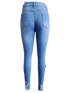 Women's Ripped Slim Fit Jeans in Blue