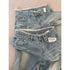 Botvotee Vintage Low Waisted Straight Leg Jeans - Light Blue