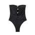 Black Off-Shoulder Bodysuit for Summer Nights