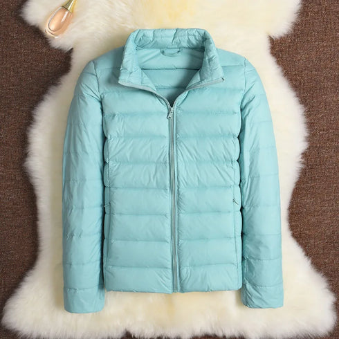 Women’s Slim Fit Stand Collar Puffer Jacket - 11 Colours