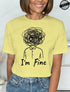 Harajuku I'm Fine Graphic T-Shirt for Women