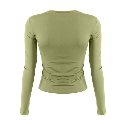 Slim Fit Long Sleeve T-Shirt for Women