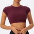 Ctenkevet Women's Yoga Crop Top with Back Detail