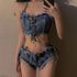 Y2K Low Rise Micro Denim Shorts