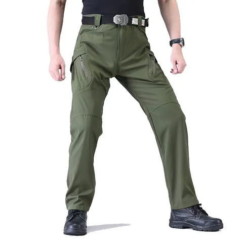 Men's Elastic Outdoor Cargo Trousers - M-5XL