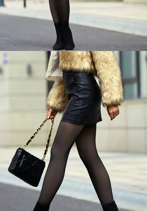 Fleece Lined Booty Lifting Leggings for Women