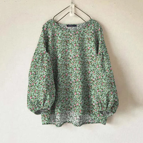 Floral Long Sleeve Blouse for Women