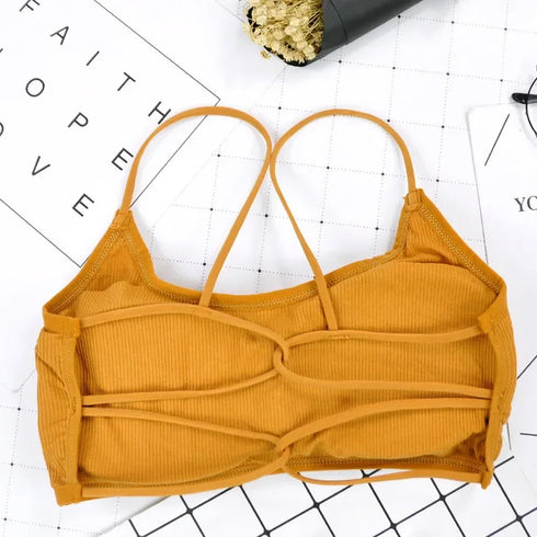 Removable Wireless Fitness Bra with Beauty Back