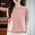 Merino Wool O-Neck Sweater for Women