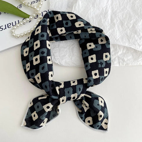 55cm Laies Cotton Linen Square Scarf for Women