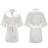 Women's Satin Short Robes for Bridesmaids and Parties