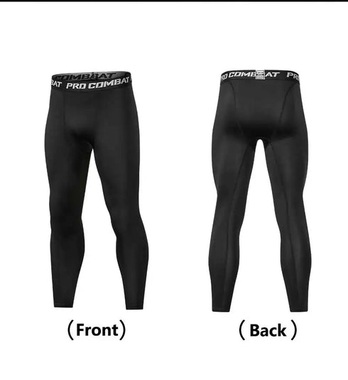 Men's Winter Running Leggings - Warm Compression Tights
