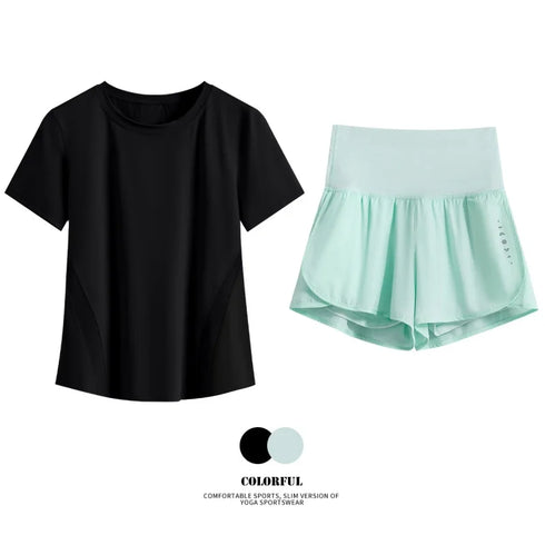 DRUR Women's Summer Breathable Sports Set