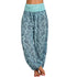 Plus Size Printed Wide Leg Harem Pants