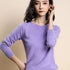 Women's O-Neck Casual Knit Pullover Sweater