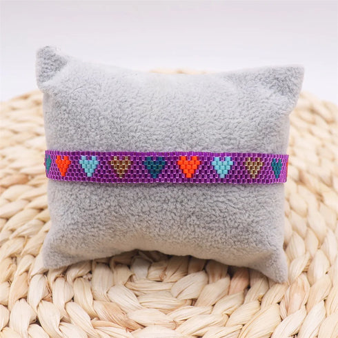 ZHONGVI Miyuki Heart Adjustable Bracelet