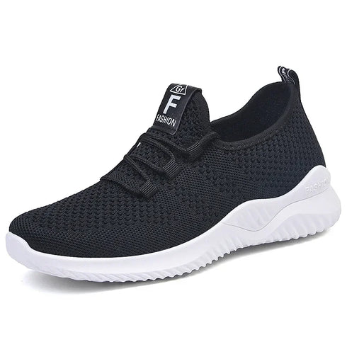 Women's Breathable Platform Lace-Up Sneakers