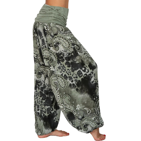 Plus Size Multicolour Harem Pants for Women