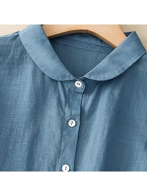 Plus Size Short Sleeve Loose Blouse for Women