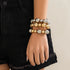 Ingemark Goth Vintage Big CCB Chain Bracelets Women Trendy Classic Elastic Strand Beads Charm Bangles Grunge Jewelry