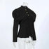 Elegant Black Blazer with Gold Buttons