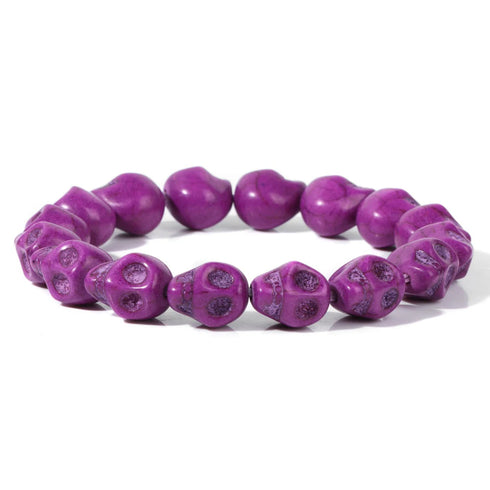 Hot Selling Sea Turtles Beads Bracelet Turquoise Skull Stretch Jewelry