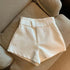 Women's Black High Waisted A-Line Casual Shorts