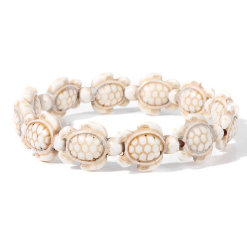 Hot Selling Sea Turtles Beads Bracelet Turquoise Skull Stretch Jewelry