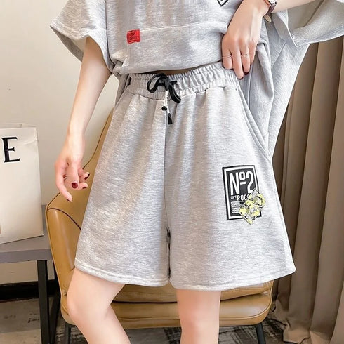 Women's Casual Hooded Cotton Two Piece Set