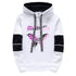 Girls Urban Fashion Hooded Sweatshirt with Butterfly Print