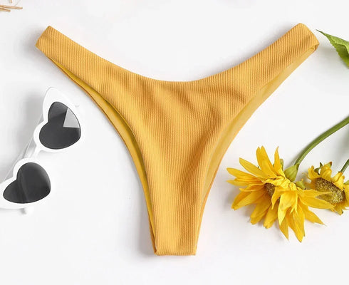 Low Waist Brazilian Bikini Bottoms