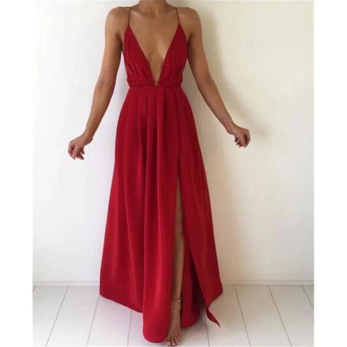 Elegant Puff-Sleeve V Corset Dress for Evening Events
