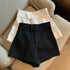Women's Black High Waisted A-Line Casual Shorts
