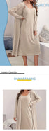 Khaki Plus Size Woven Casual Set for Women