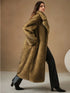 Eco Faux Fur Coat for Women - Stylish Gradient Jacket