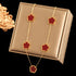 GANEMLY Gold Five-Leaf Clover Pendant Necklace