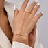 Creative Gold Chain Bracelet Finger Rings for Women
