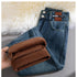 Women's High Waist Fleece Lined Wide Leg Jeans