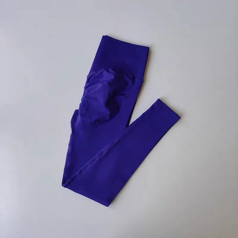 High Waisted Hip Lifting Peach Pants for Women