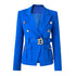 Classic Double Breasted Women's Blazer with Belt