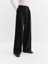 FSLE High-Waisted Straight-Leg Knit Trousers