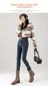 High Waist Fleece Lined Skinny Jeans for Women