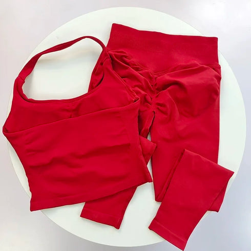 High-Waisted Butt-Lifting Fitness Set