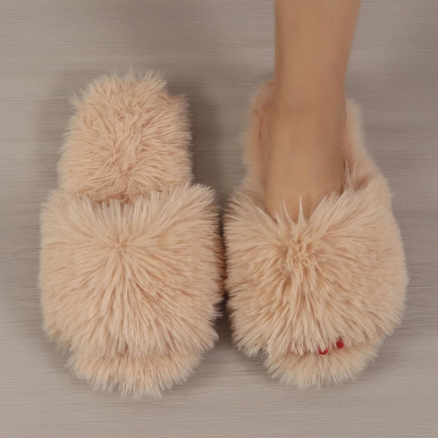 Women's Plush Anti-Slip Indoor Slippers