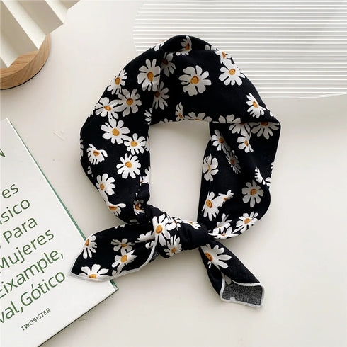 55cm Laies Cotton Linen Square Scarf for Women