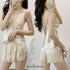 Lace-Up Cami & Shorts Pyjama Set in Various Colours