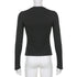 Y2K Slim Fit Brown Crop Top with Button Detail
