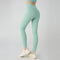 Naked Feeling Yoga Leggings High Waisted Hip Lifting Fitness Ankle Length Breathable Sports Pants for Running and Cycling